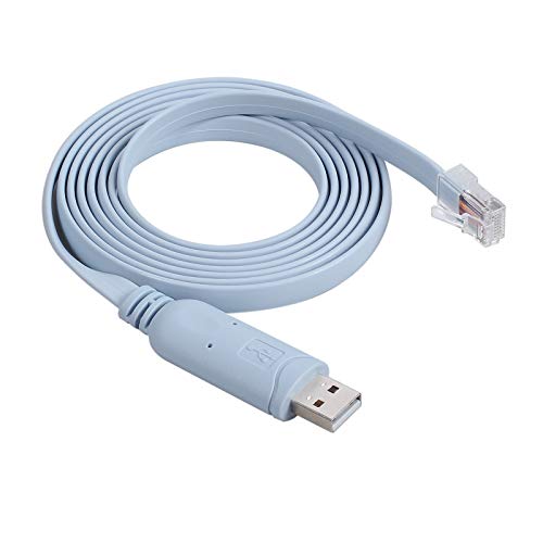 LiNKFOR USB Console Cable FTDI USB to RJ45 Serial Console Cable Express Net Routers Cable for Cisco Router