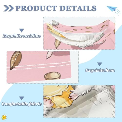 Boys Short Sleeve T-Shirts Cute Hamster Mouse Rashguard Kids Swim Shirts Sun UPF 50+3