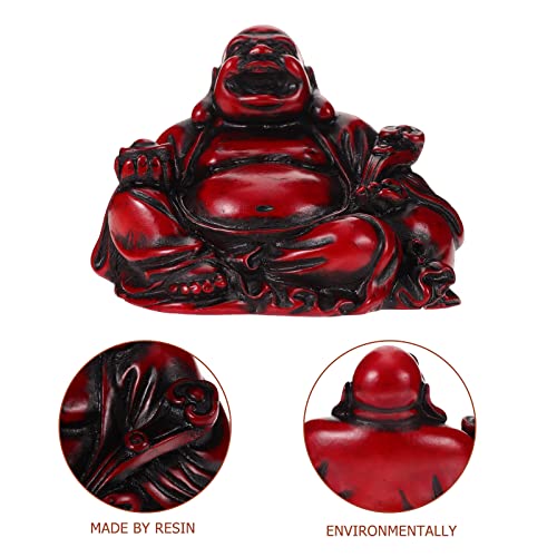 Figura decorativa Buda Maitreya de resina 2 pulgadas miniatura 6