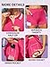 ATTRACO Tennis Dress Women Cute Golf Outfits with Built in Shorts and Bra Pleated Polo Dresses Rose Red M