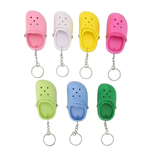 Cute Silicone Slipper Keychains for Backpacks and Cars