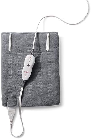 Sunbeam Premium Sunbeam Heating Pad with Compact Storage, Standard Size, Gray