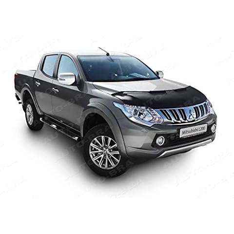 AB-00824 Bonnet Bra compatible with Mitsubishi L200 Triton, Fullback, RAM 1200 since 2015 CAR BONNET BRA COVER PROTECTOR TUNING Cover