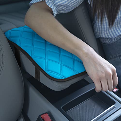 Image of FH Group Neosupreme Aqua Diamond Pattern Center Console Pad - Water-Resistant Armrest Cover Protector for Cars, SUVs & Trucks