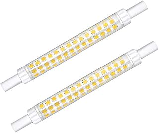 Klarlight R7S 118mm LED Bulb 10W J118 Linear Reflector Light Cool White 6000K 60W R7S Halogen Bulb Replacement 12 * 118mm Slim LED Spotlight Bulbs for Ceiling Floodlight Lamp Non-Dimmable [2-Pack]
