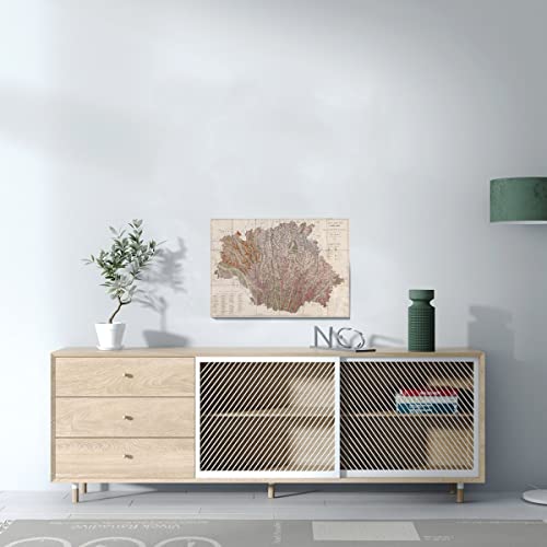 Tableau Gers Auch idée cadeau original pour passionné de géographie