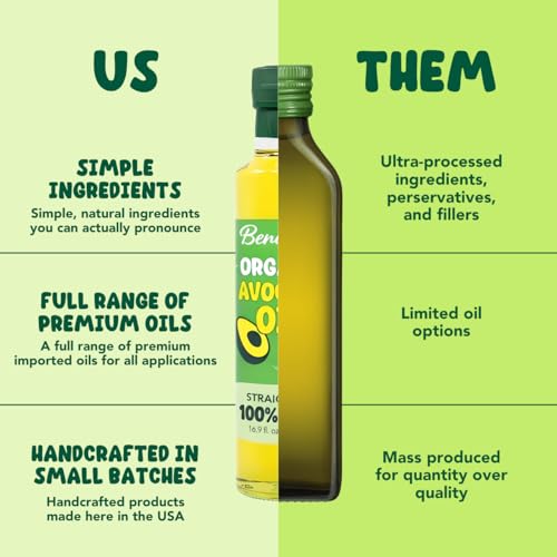 Benissimo 100% Aceite de Aguacate Orgánico Puro 16.9 Fl Oz miniatura 4