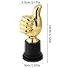 Goktvai 4pcs Golden Thumbs Up Trophy Awards, 13cm/5.12in Tall Engraving Plastic Winner Sculpture Trophy for Sports Games Classroom Competitions Football Rewards Gifts & Celebrations