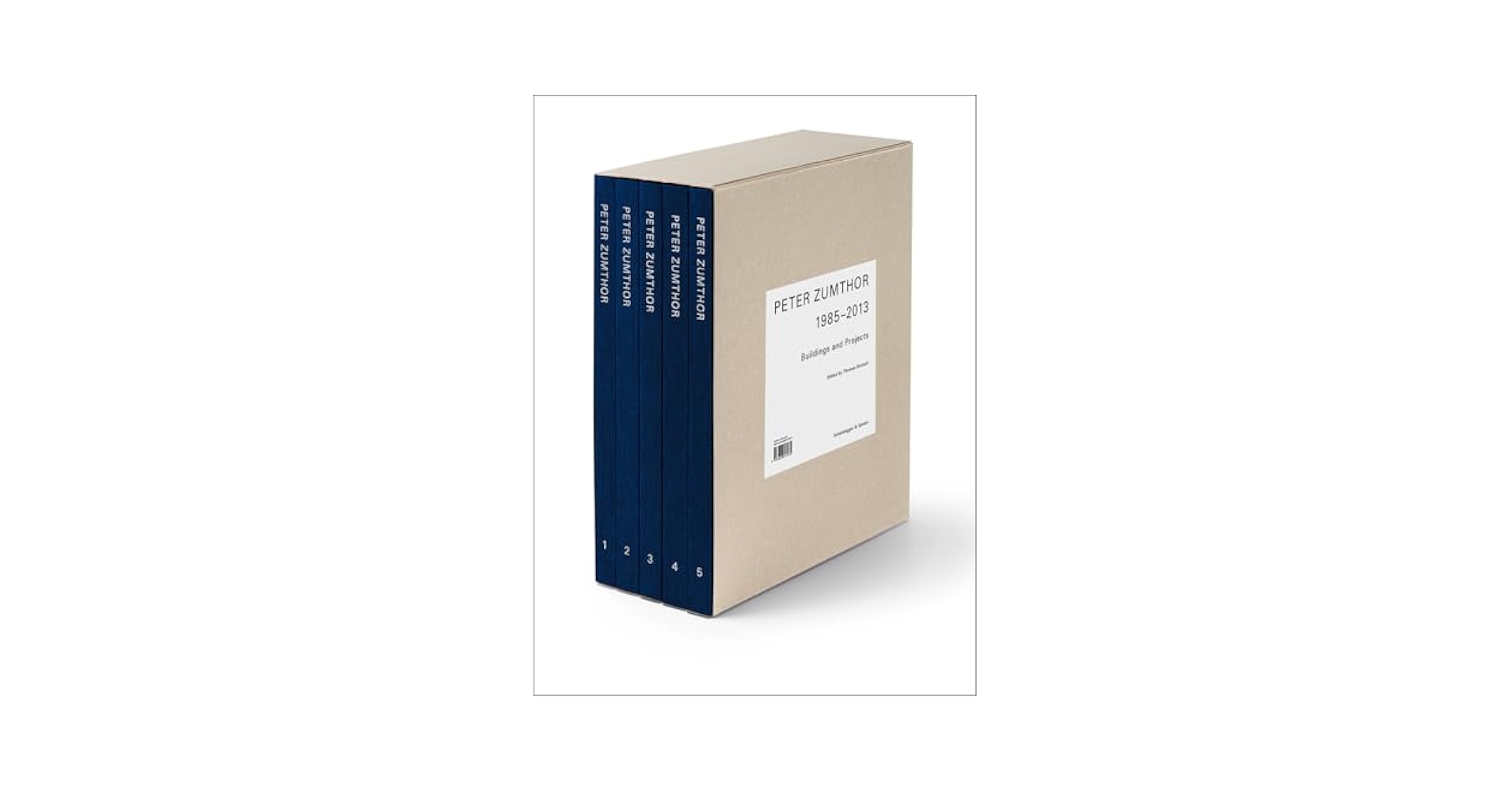 Peter Zumthor 1985-2013: 5巻全集　英語版 Peter Zumthor 1985-2013 , Five Volumes, New Edition, 2024