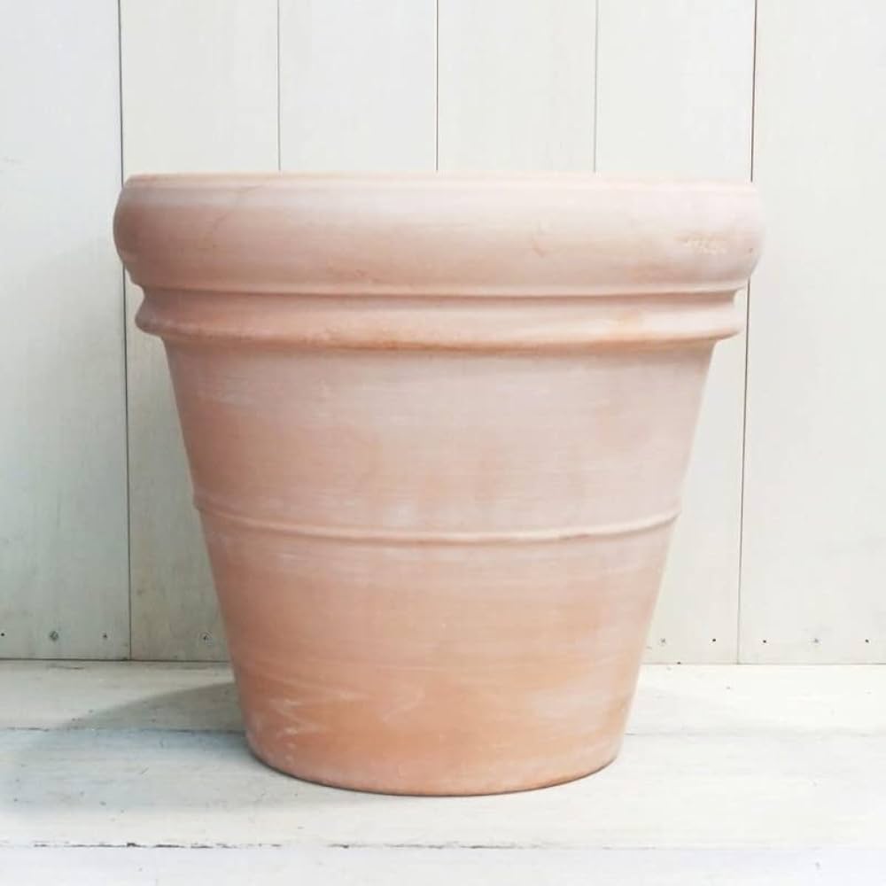 引き取り限定 Deroma リムポット・ホワイトφ52cm (トスカーナ