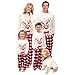 DOUUCO Weihnachts Familie Pyjama Set, Passendes Weihnachten Schlafanzug Paar, Weihnachtspyjama Langärmelige Hose Christmas Nachtwäsche Winter Geteilter Home Partner Für Damen Herren Kinder