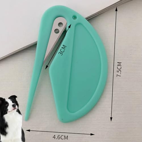 Image of Knotting Comb, Cat Comb, Cat Massage Comb, Pet Spray Hair Removal Comb, Pet Grooming Accessories for Dog (A-2Pcs-Green)