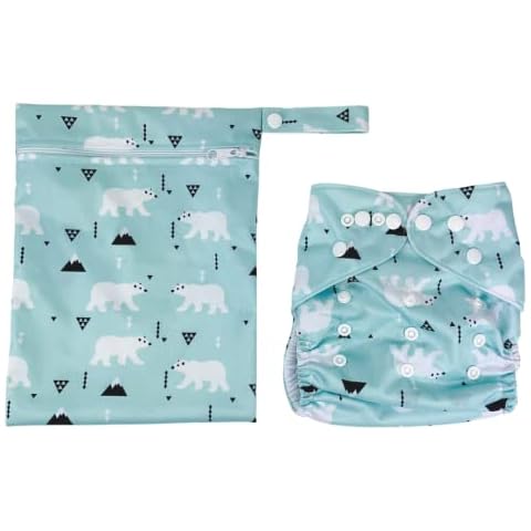 Alimos Reusable Swim Nappy with Waterproof Bag Cover