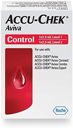 Accu-ChekAviva Diabetes Control Solution for Diabetic Blood Glucose Monitoring (Level 1 & 2 for Aviva Test Meters)