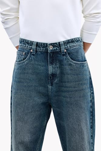 Image of SNITCH Men Casual Jeans | Baggy Fit Relaxed Wide-Leg Design | 100% Cotton Woven Denim with Light Fading for Street & Casual Wear