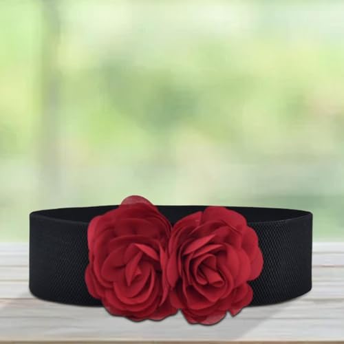 Womens Wide Belt Stretch Cinch Belt for Sweater Coat Clothes Maxi Shirt Decor4