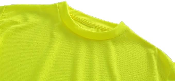 L&M® Hi Vis T Shirt Safety Lime Orange Long Sleeve HIGH Visibility - Image 6