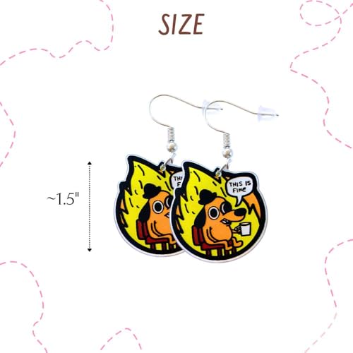 9PC Funny Earrings Pack Earring Jewelry Fun Cute Weird Unique Novelty Kawaii Funky Silly Wacky Whimsical Crazy Eccentric Quirky Sarcastic Meme Duck Silly Goose Dangling Dangle Women Gifts3