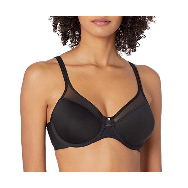 Bali-Womens-One-Smooth-U-Ultra-Light-Illusion-Neckline-Underwire-Bra-DF3439 Bali Women's One Smooth U Ultra Light Illusion Neckline Underwire Bra, Black,38DD
