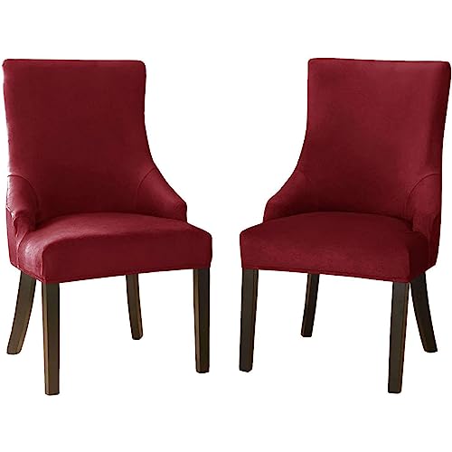 KAJDJDP Funda elástica de Terciopelo para Silla con Respaldo de Orejas, sin Brazos, para Banquete en Comedor, Fundas para sillón inclinadas Suaves The vast Ocean