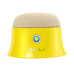 MiLi Magnetische kleine Bluetooth Speaker, Compatibel met MagSafe Speaker voor iPhone 13/14, Ware Draadloze Mini Bluetooth Speaker voor Golfkarretje Kleine Spreker voor Giften (Geel)