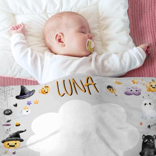 Image of OLIVE OLIVIA Personalized Monthly Baby Milestone Blanket,50 inchx60 inch | Baby Months Blanket, Perfect Custom Newborn Gifts With Star Frame