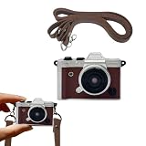 HARU Retro Camera レトロカメラ ミニカメラ 小型カメラ レトロ 韓国 エモイ Y2K ブラウン ブラック かわいい 日本語説明書付き (ブラウン)