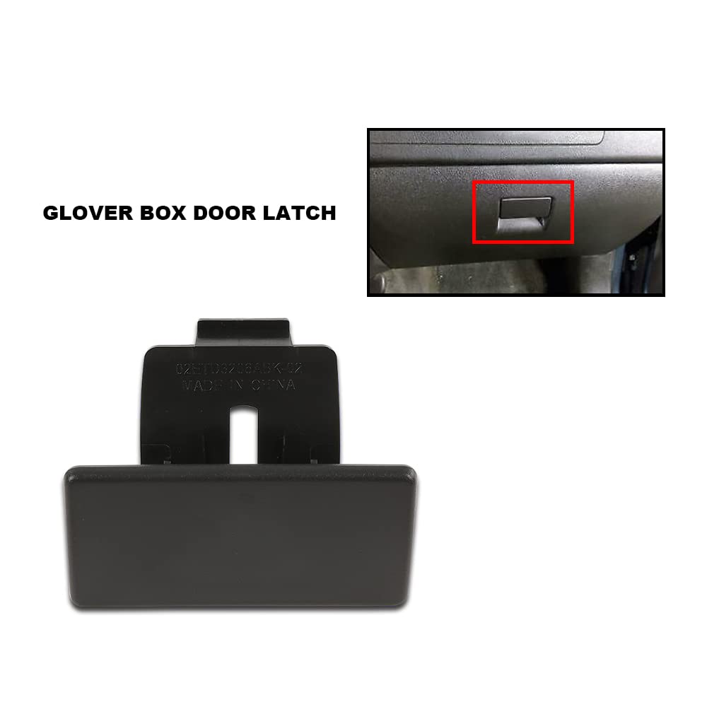 G-PLUS Glover Box Door Latch Lock Black Open Handle Compatible with 2006-2012 Chevy GMC vehicles 10391626