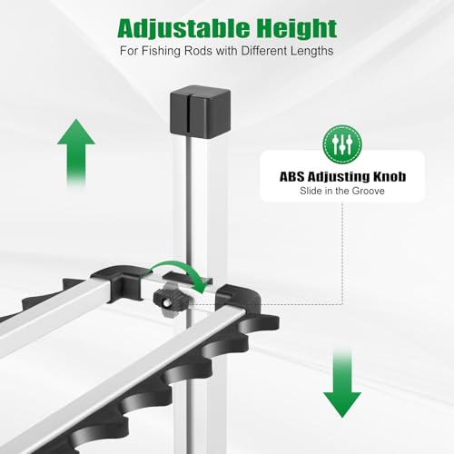 Foto von SHIOUCY Angelruten stehen, 24 Ruten Angelruten Rutenständer Tragbar Rutenhalter Angelruten Rutenauflagen