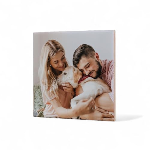 Azulejo Personalizado con Foto Texto 15x15 y 20x20 Decoración del Hogar (15 x 15 cm)