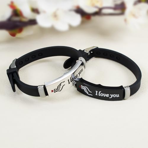 2/PCS SET Luminous King Queen Crown Couple Bracelet, Fashionable Silicone Bracelet, Cute and Simple Alloy Design, Daily and Gift Occasions, Valentine's Day Four Seasons Accessories2