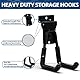 3-H Slatwall Zubehör, Slatwall Hooks & Hangers Multi Sizes, Slat Wall Heavy Duty Hanging Hooks Garage, Proslat Slatwall Accessories, Garage Storage, 10 Pack