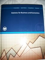 Statistics for Business and Economics 0536508003 Book Cover