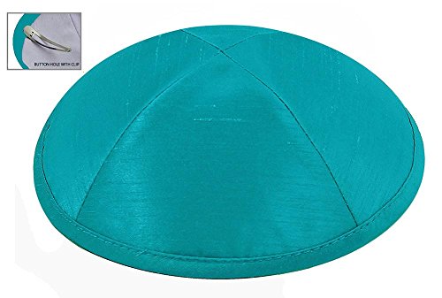 Image of Zion Judaica Deluxe Raw Silk Kippot Bulk Packs or Single Kippah Includes Free Clips