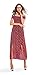 Walant Women Summer Boho Off Shoulder Long Maxi Casual Dress Slit Split RedMediumRed