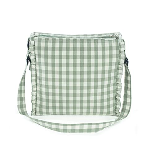 Miniatura 6 de Walking Mum. Bolso Cambiador De Bebé Remy. Bolsa Canastilla Para Carro O Para Colgar Al Hombro. Color Verde. Medidas 32x32x12 Cm.