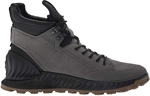 ECCO Men's Exostrike Hydromax Hiking Boot, Dark Shadow Yak Nubuck, 44 M EU