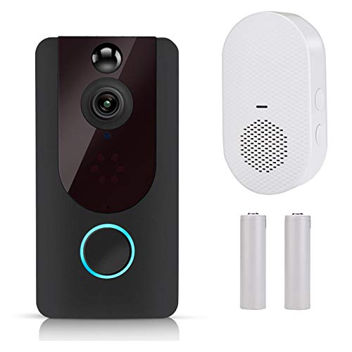 Video Doorbell Wireless WiFi, BlumWay Smart Doorbell Camera with 1080P HD, Two-Way Talk, Motion Detector, Night Vision, Free Cloud Storage, Rechargeable Waterproof for Home Outdoor