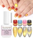 15ml Cat Eye Gel Nail Polish Bright Gold UV Soak Off 9D Wide Magnetic Gel Polish Enamel Lacquer Glit