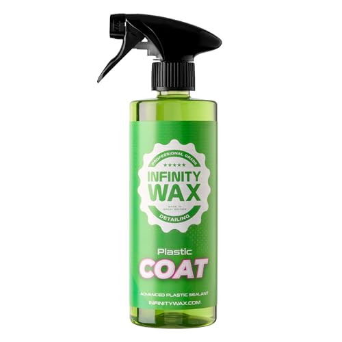Infinity Wax Plastic Coat 500ml Advanced Plastic Trim Restorer & Sealant. Long-Lasting UV Protection OEM Finish Up to 6 Months Durability Lemon Scent