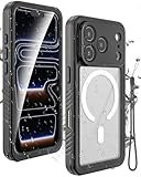 Ya en manzanajugosa.com: Miimall Funda y Protector Pantalla para iPhone 17 Pro con Iman, [IP68 Impermeable Sumergible] [Magnética] Militar Antigolpes Protección Completa de 360, Dura Doble Carcasa para iPhone 17 Pro, Negro
