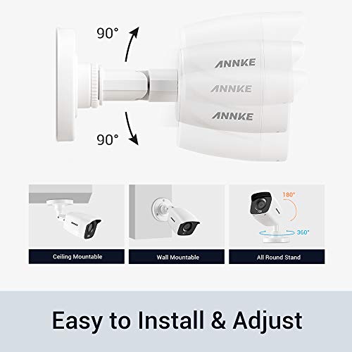 Annke Tvi Surveillance Camera With Full Color Night Vision, 1080P Hd Analog Security Video Camera With Smart Array Led, 3.6Mm Lens, Ip67 Weatherproof For Indoor And Outdoor Use #TOP5