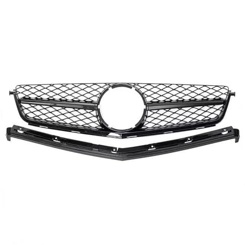 Grilles Calandre de Course Mercedes W204 C63 AMG 2008 2009 2010 2011 Pare-chocs Avant Noir