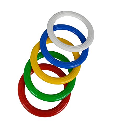 Simba 107212828 - Ringwurfspiel, 5 Ringe, 5 Stecker