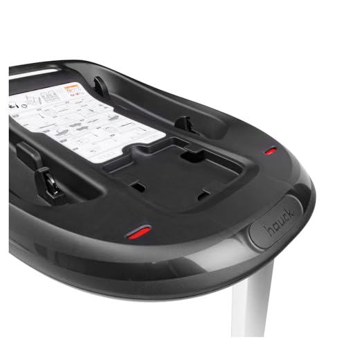 hauck i-Size Isofix Basisstation Kompatibel mit Drive N Care Babyschale, Getestet nach UN ECE R129, Einfaches Befestigen von Basisstation & Babyautositz mit Grün/Rot Sicherheitsindikatoren (Schwarz)