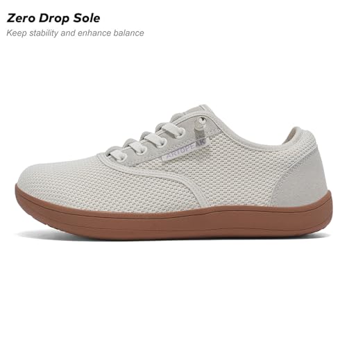 Wide Toe Box Shoes for Women Minimalist Barefoot Sneakers with Zero Drop Sole Extra Wide Slip on Walking Shoes2