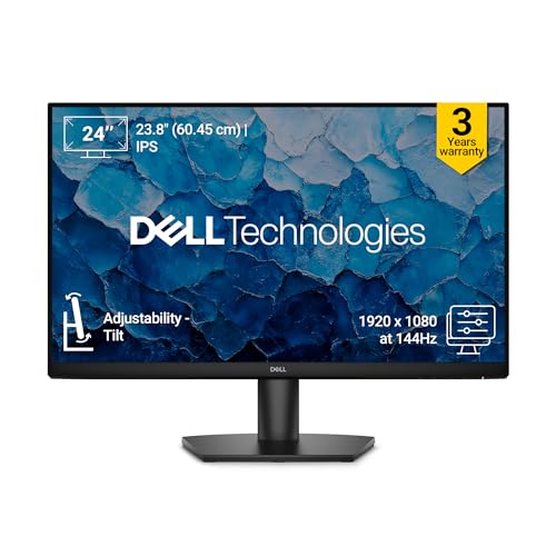 Dell SE2426H 23.8-Inch Full HD IPS Panel Monitor (Black) Ultra-Thin Bezels, Flicker-Free Display, Comfortview Plus, HDMI & VGA Connectivity – Sleek Design for Home & Office view 2