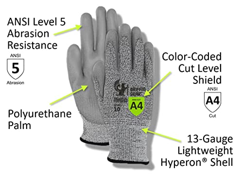 Image of MAGID Griffin Gear ANSI A4 Sandy Nitrile Coated Work Gloves