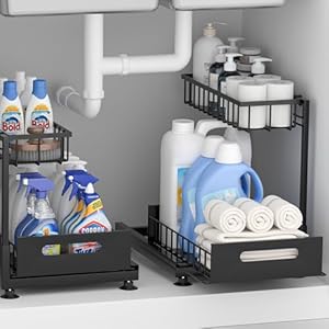 2 Pack Under Sink Organizer Storage...