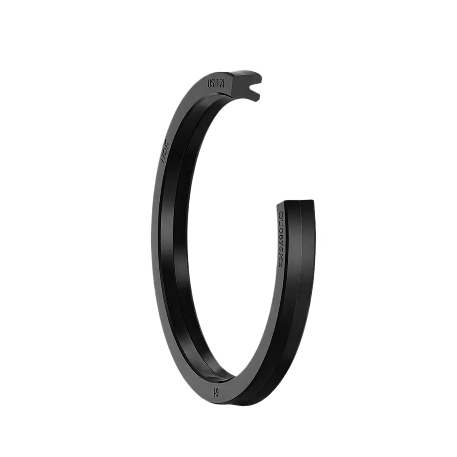 2 pezzi USH-(ID 80~130 mm) Guarnizioni for stelo pistone - Guarnizioni for olio idraulico NBR for cilindri -35°C~105°C Alta pressione(USH-90(90x105x9))
